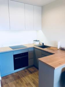 Küche/Küchenzeile in der Unterkunft Apartament Nadmorski Gdańsk