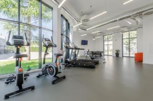 Fitness centrum a/nebo fitness zařízení v ubytování Hotel IKAR