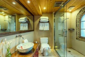 Koupelna v ubytování Pig's Boutique Hotel Bishan + 37 fotografií