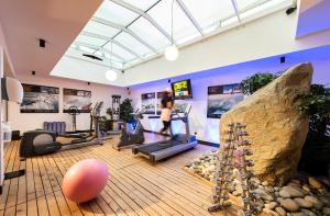 Fitness centrum a/nebo fitness zařízení v ubytování Hotel Albion Mountain Spa Resort Dolomites