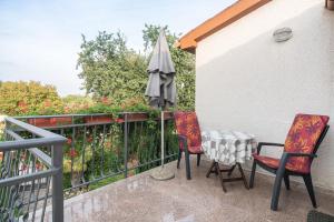 Balkón alebo terasa v ubytovaní Apartments Norma