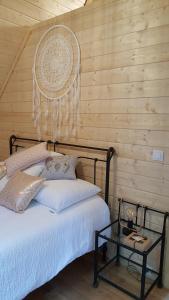 Кровать или кровати в номере Le Moulin de Pommeuse