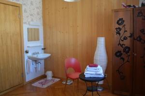 Koupelna v ubytování Chambres d'Hotes Le Passiflore