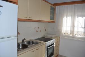 Kuchyň nebo kuchyňský kout v ubytování Ammos Holiday House