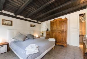 Katil atau katil-katil dalam bilik di Appia Antica Cottage