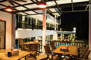 Majoituspaikan Amin Resort ravintola tai vastaava paikka