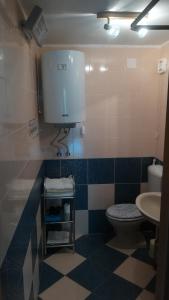 a bathroom with a toilet and a sink at Apartment Stinica 26 E in Jablanac +58 photos