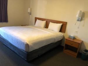 Postel nebo postele na pokoji v ubytování Monticello Motel