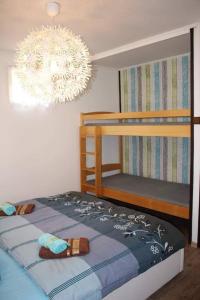 Postel nebo postele na pokoji v ubytování Bungalov Rozarka