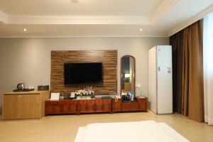 TV a/nebo společenská místnost v ubytování Gwangju Empire Hotel
