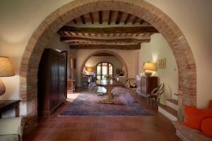 Χώρος καθιστικού στο Borgo Lucignanello Bandini