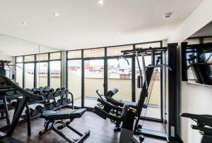 Fitness centrum a/nebo fitness zařízení v ubytování Intelier Palacio San Martin