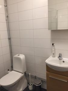 Koupelna v ubytování Vallabiten Rum och Lägenheter