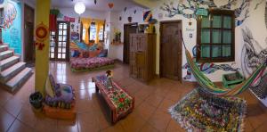 Posezení v ubytování Hostal La Isla