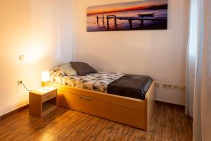 Postel nebo postele na pokoji v ubytování Apartamento a pie de playa