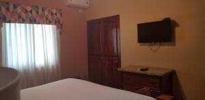 TV a/nebo společenská místnost v ubytování Spanish Dream Hotel