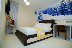 Postel nebo postele na pokoji v ubytování Hotel Shiki