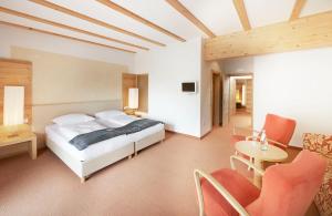 Posteľ alebo postele v izbe v ubytovaní Vegan Hotel La Vimea