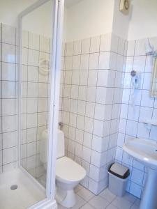 Koupelna v ubytování Livonija