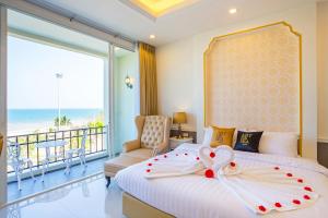 Postel nebo postele na pokoji v ubytování Art De Sea Hua Hin + 37 fotografií