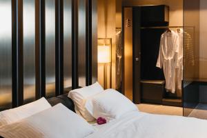 Postel nebo postele na pokoji v ubytování Hotel Egnatia