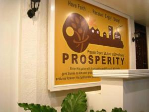 Certifikát, hodnocení, plakát nebo jiný dokument vystavený v ubytování Prosperity Inn