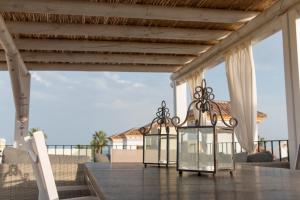 Balkón alebo terasa v ubytovaní Villa La Caleta
