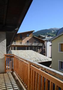 
a large building with stairs leading up to it at Premesan3 in Bormio
