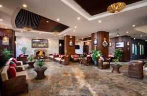 Lobbyn eller receptionsområdet på The View Sapa Hotel