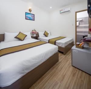 Krevet ili kreveti u jedinici u okviru objekta Fuji Hostel