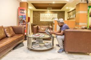 Χώρος καθιστικού στο Gaju Suite Hotel