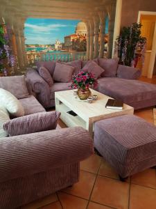 Posezení v ubytování Whirlpool Suite Venezia