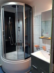 Koupelna v ubytování Hotel Magnolia