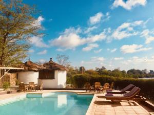 The swimming pool at or close to Les Barracudas