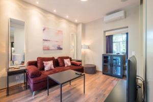 Χώρος καθιστικού στο Sofia Dream Apartment - Designer Three Bedroom on Knyaz Boris