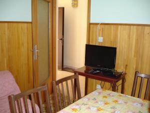Televízia a/alebo spoločenská miestnosť v ubytovaní Apartments Deželić