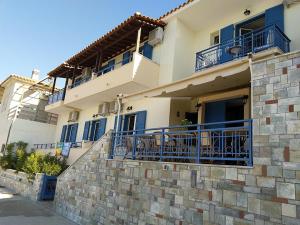 Uma varanda ou terraço em Hotel Kyma
