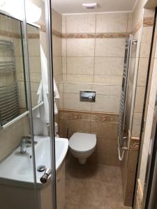 Koupelna v ubytování Ioannis