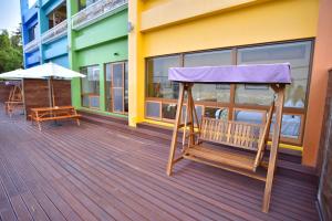 Balkón nebo terasa v ubytování Rainbow Hill House彩虹山舍
