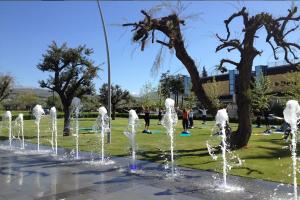 A garden outside Hotel Fontana Olente