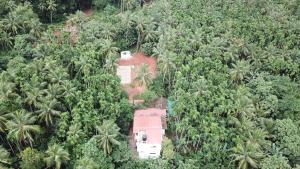 an aerial view of a house in the middle of a forest at Cordel Farms Mangalore in Mangalore