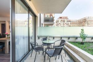 Balkón alebo terasa v ubytovaní Corvin Residence Apartments