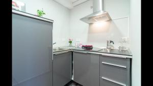Kuchyň nebo kuchyňský kout v ubytování Kentia Rooms