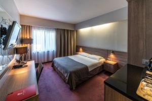 Posteľ alebo postele v izbe v ubytovaní Hotel HP Park + 37 fotografií