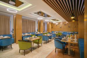 ห้องอาหารหรือที่รับประทานอาหารของ Blu Feather Hotel & Spa