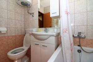Koupelna v ubytování Apartments Slađana