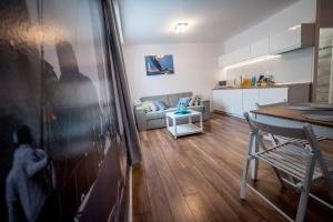 Kuchyňa alebo kuchynka v ubytovaní FUDA APARTAMENT DZIECI WRZESIŃSKICH 6/1/1