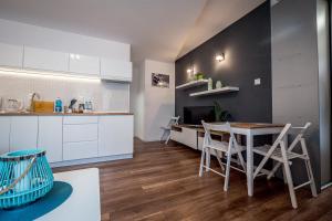 Kuchyňa alebo kuchynka v ubytovaní FUDA APARTAMENT DZIECI WRZESIŃSKICH 6/1/1