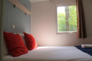 Cama o camas de una habitación en Camping La Fundicion