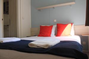 Cama o camas de una habitación en Camping La Fundicion